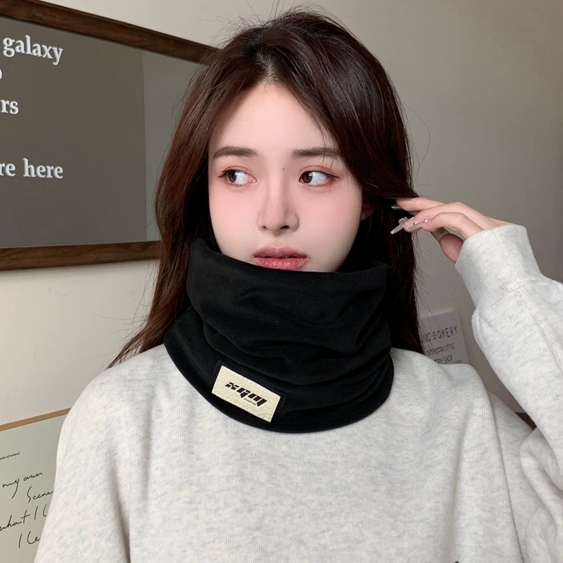 Осенне-зимняя новая теплая маска для верховой езды на открытом воздухе Ветрозащитная маска холодный шарф на флисовой подкладке утолщенная маска для верховой езды