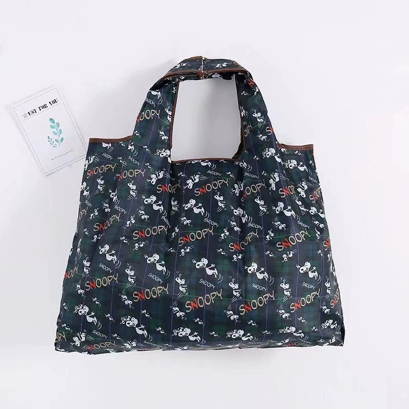 Folding cute cartoon big shopping bag