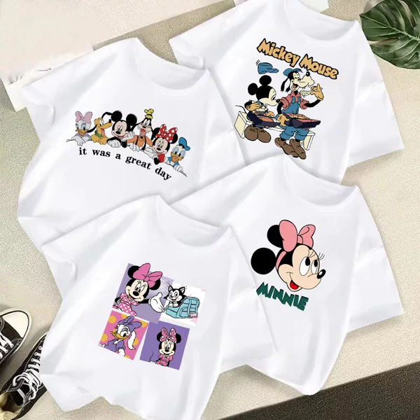 Cross-Border Children's Clothing Kids' T-Shirt Pure Cotton Short-Sleeved Boys and Girls Summer Cartoon Fashion Base Shirt Baby Stylish Short-Sleeved Shirt