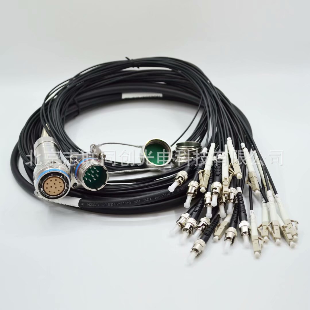 TELINK连接器 J599系列12芯光纤连接器 J599转接普通头跳线光航插