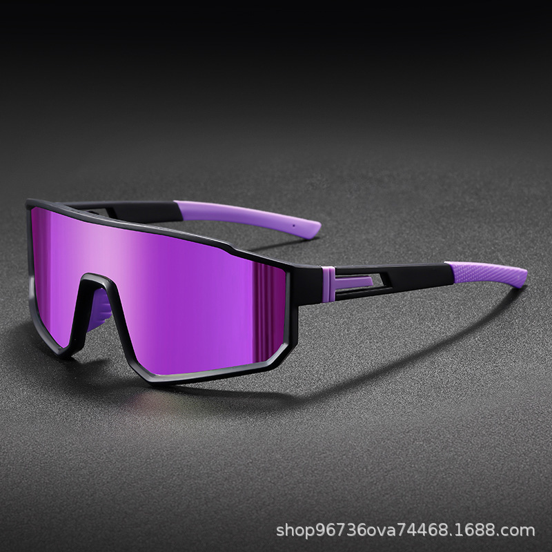 Gafas de ciclismo de montura grande europeas y americanas transfronterizas Gafas de sol a prueba de viento para deportes al aire libre para hombres Gafas de una pieza para montañismo para mujeres Gafas de esquí