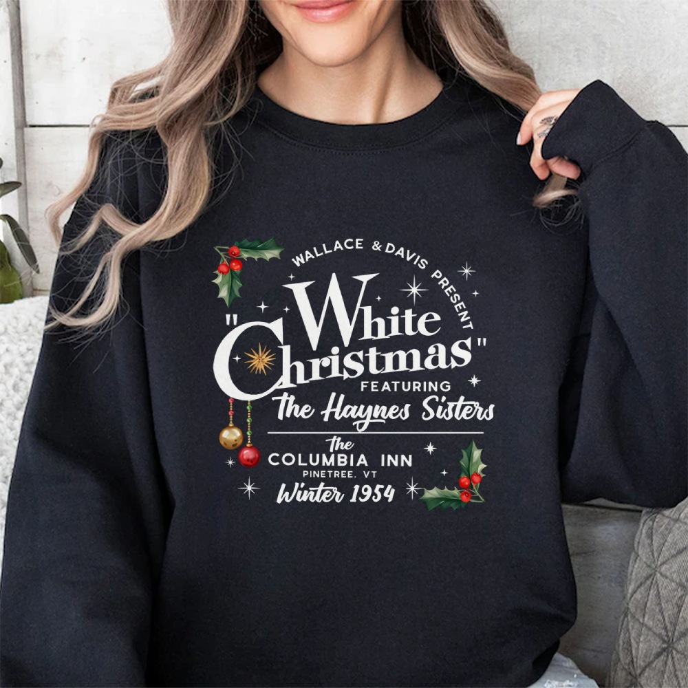 White Christmas Movie Sweatshirt, Wallace y Davis Sweater