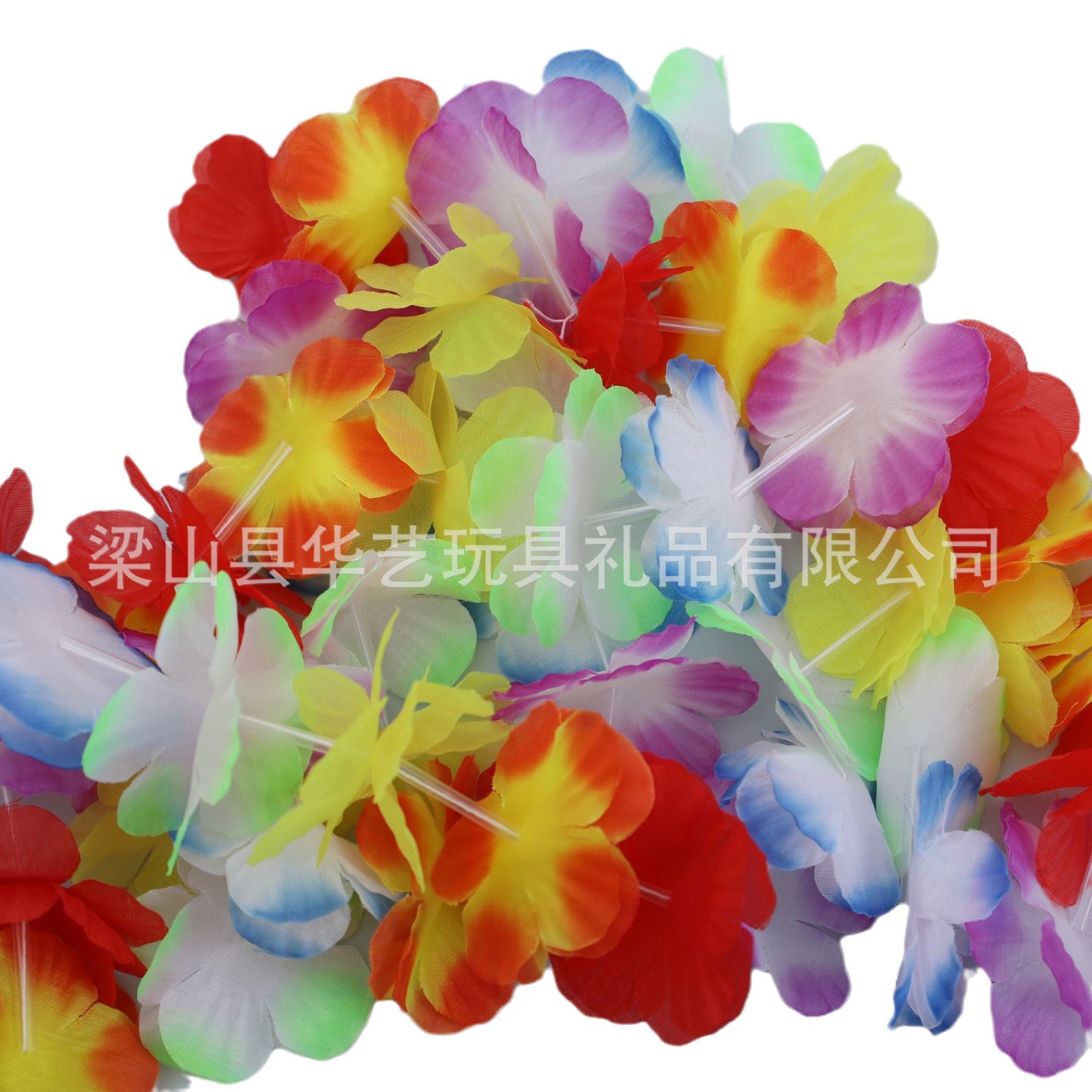 Inventario de guirnaldas hawaianas collar guirnaldas de color guirnaldas hawaianas guirnaldas fiestas de cuatro piezas al por mayor transfronterizas