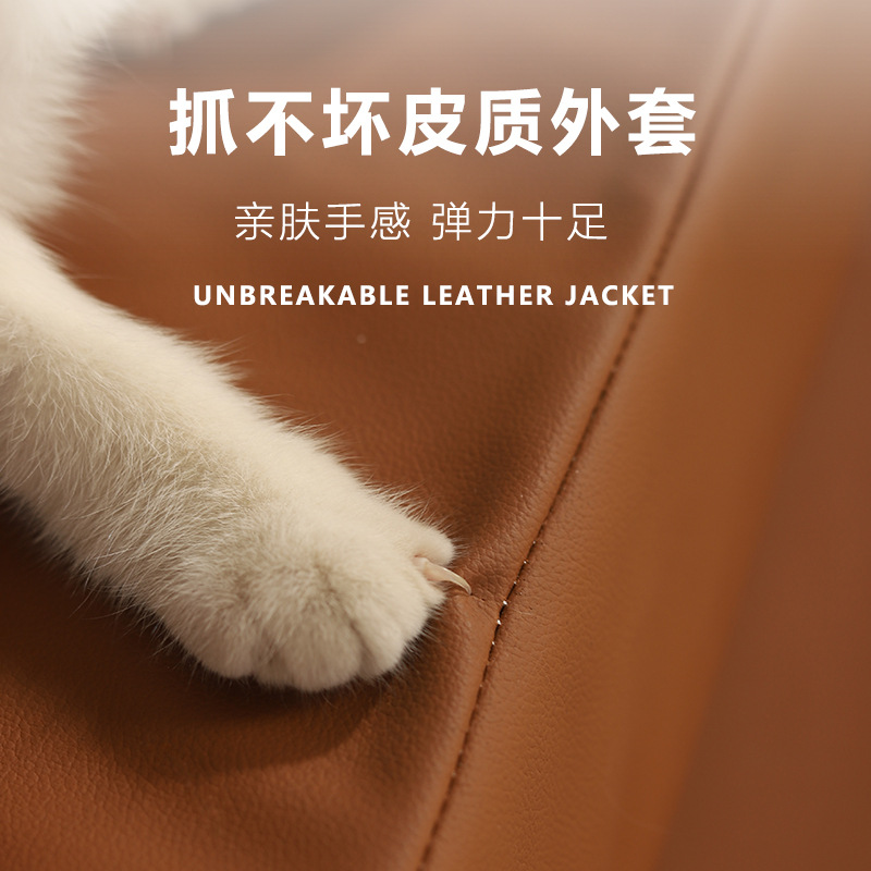 Super gran gato no pegajoso pelo anti-atraque tela de cuero cuadrado sofá gato impermeable cuatro estaciones fábrica de perros al por mayor