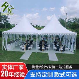 广州铝合金篷房厂家 欧式尖顶帐篷 活动 宝塔Pagoda tent展览帐篷