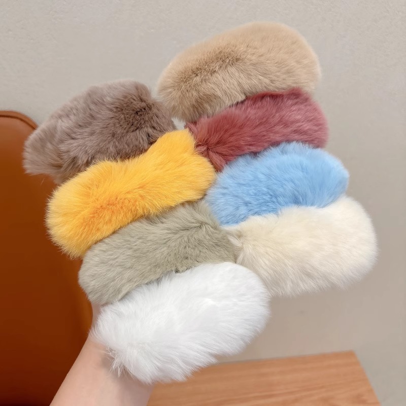 Niños lindos mangos perros peludos pinzas de cabello niñas peludos pinzas laterales pinzas de cabello niñas no lastimas pinzas de cabello bb