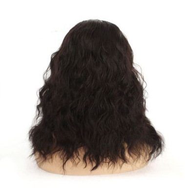 Funda de encaje frontal de fibra química para mujeres europeas y americanas, corte parcial de maíz, peluca de cabello corto y rizado, fábrica al por mayor LW0050