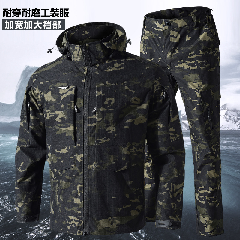 Capa de asalto de cáscara suave, traje de trabajo, chaqueta resistente al desgaste, chaqueta de primavera y otoño, chaqueta elástica personalizada