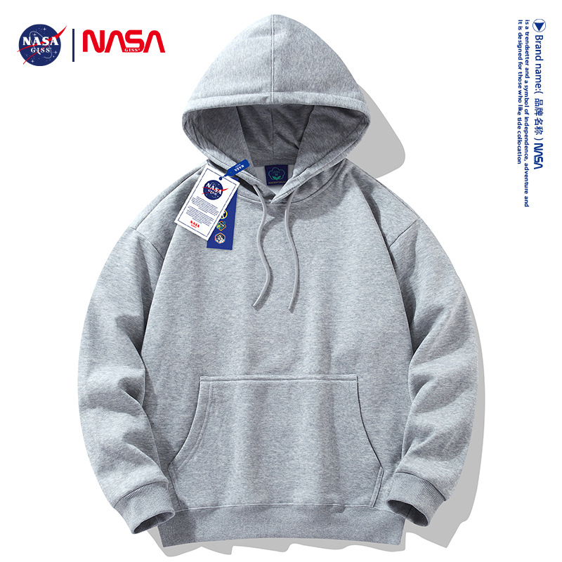 후드 대마 그레이 [플러스 벨벳] 솔리드 컬러