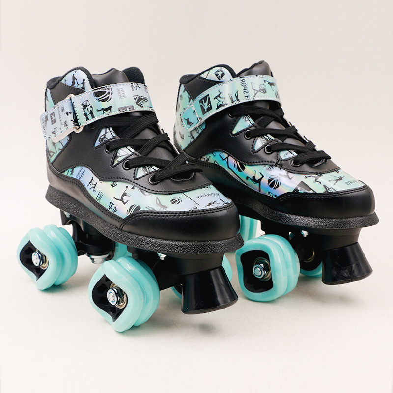 Adult double-row roller skates children's four-wheel skates for men and women beginners Skating Rink roller skates wholesale