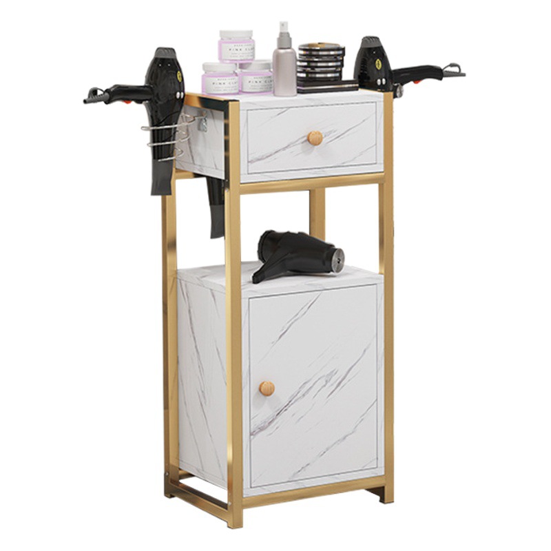 Gabinete de herramientas para barbería, espejo de peluquería, carrito de salón de belleza, gabinete de corte de pelo, secador de pelo, estante de almacenamiento multifuncional