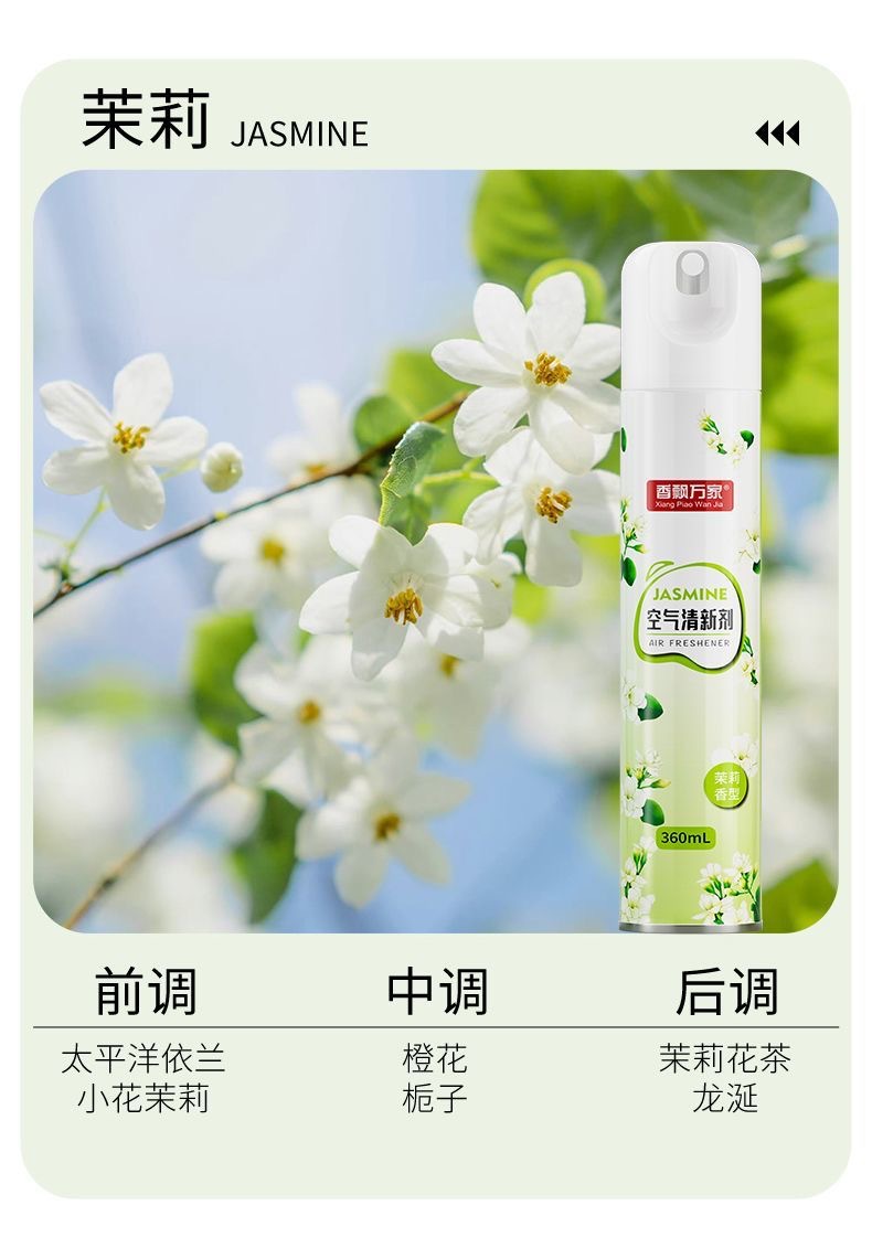 Spray Ambientador Desodorante de 360ml Aire Fresco para Baño y Dormitorio