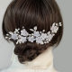 Europe and the United States cross-border 5 a group of flowers leaves U-shaped hair pin tiara bride wedding tiara
