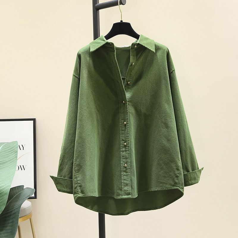 Thickened Corduroy Shirt Women's Jacket for Autumn and Winter 2024 New Korean Loose Long Sleeve Stacked Shirt Top for Women Thickened Corduroy Shirt Women's Jacket for Autumn and Winter 2024 New Korean Loose Long Sleeve Stacked Shirt Top for Women