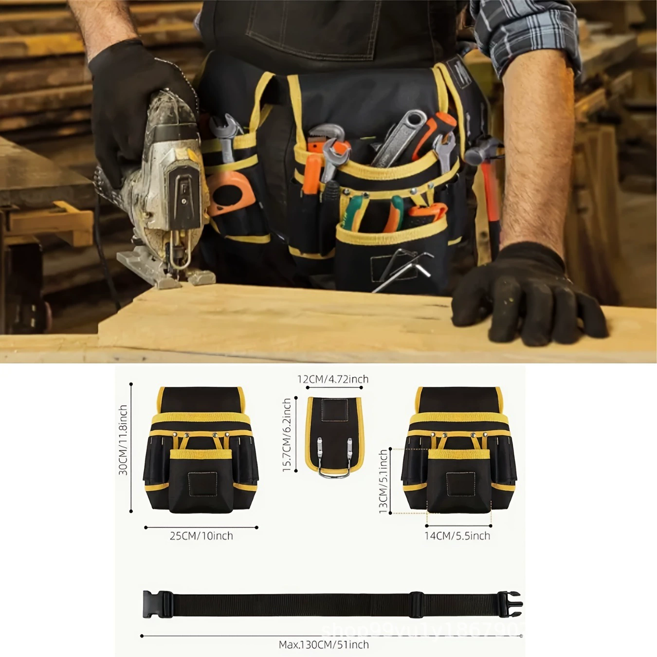Belt, men's heavy magnetic storage bag