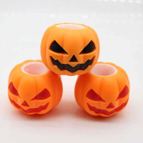 Halloween new night market hot selling funny pumpkin head squeeze vent ball toy pumpkin ghost decompression toy
