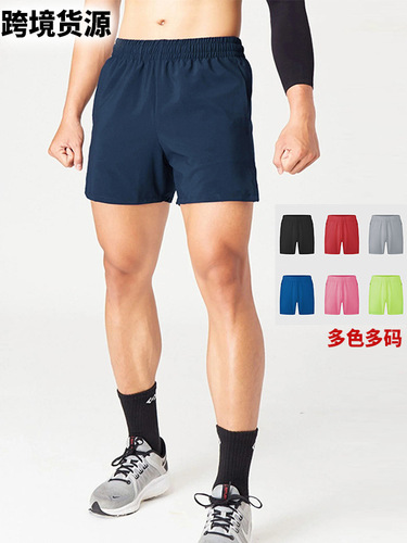 Summer Men's Sport Shorts Outer Wear American Thin Quick-Dry Pants Men Invisible Zipper Pouch Track Training Three-Piece Shorts