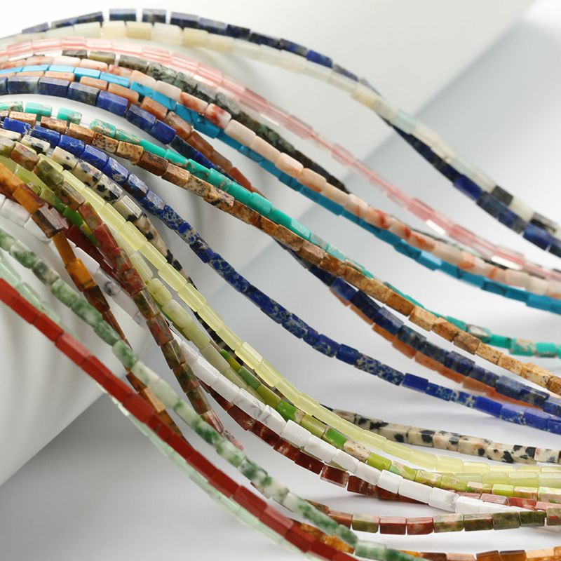 Beads Jewelry Making Type Smooth Embellishment Cotton Thread/fishing Line Chain Type 1 Set Natural Stone Multicolor DIY Jewelry Accessories