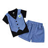 Fashionable children's summer set, sleeves, city style, with short sleeve