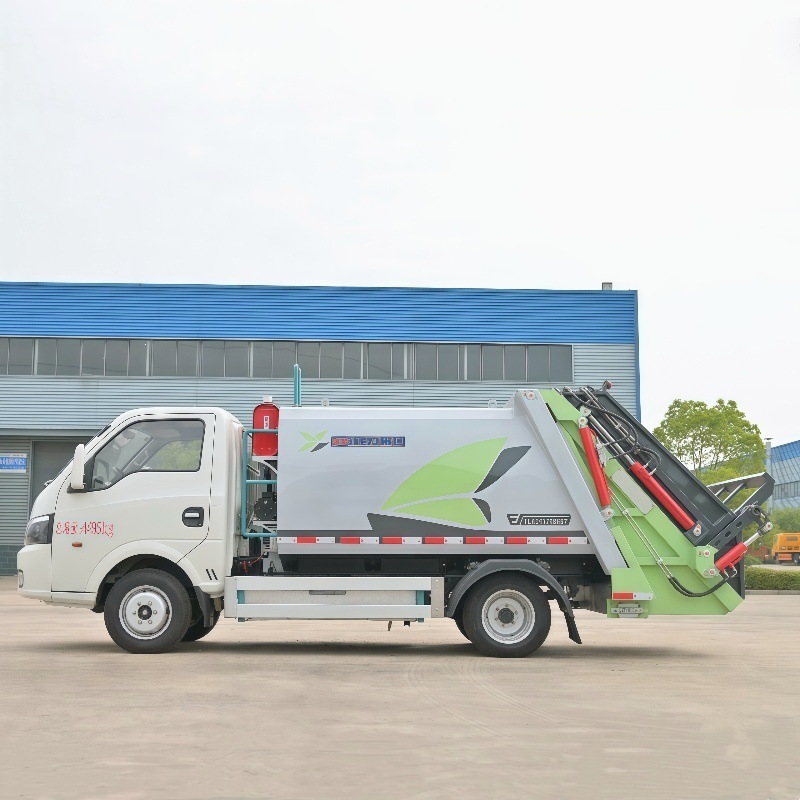 Export Electric Self-Loading Garbage Truck 6-Cubic-Meter Garbage Truck Municipal Sanitation Street Garbage Truck New Offer