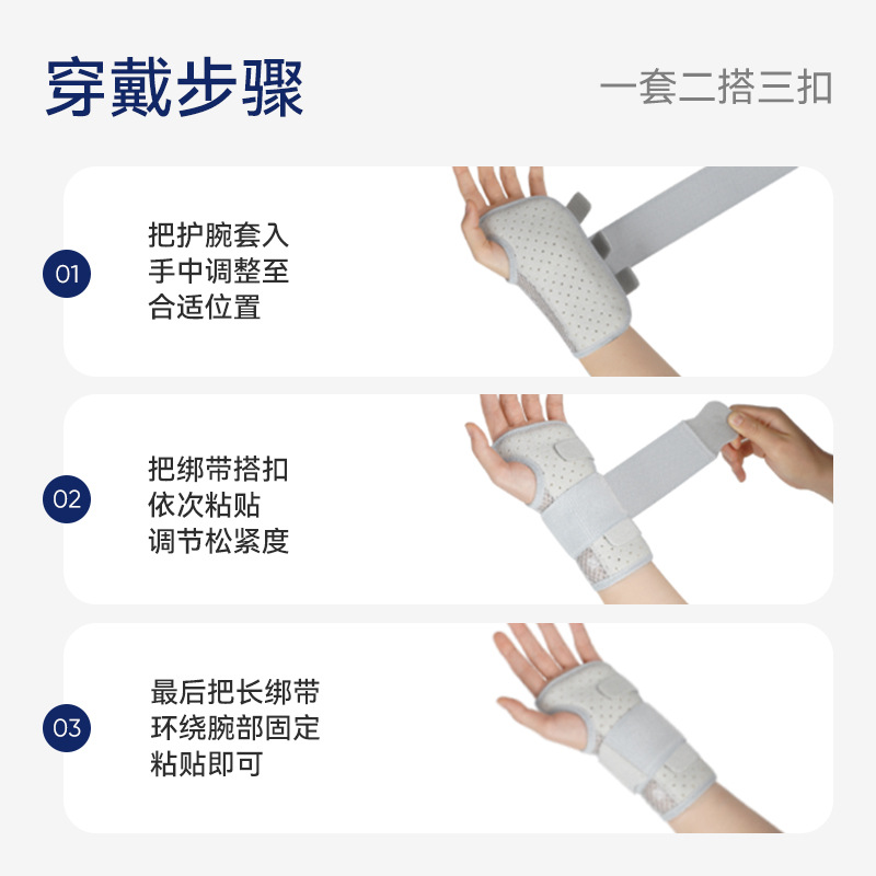 Vaina del tendón de la muñeca Suministro directo de fábrica Fijador de la muñeca Esguinces de la muñeca Esguince de la muñeca Soporte de la articulación de la tensión Funda de recuperación Correa de la muñeca Protector de la mano