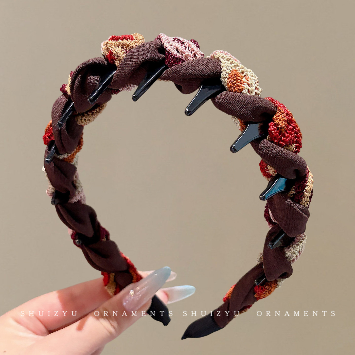 Diadema alta para mujer, nueva colección 2026, accesorio para el cabello estilo Chanel francés, elegante banda ancha para el cabello.