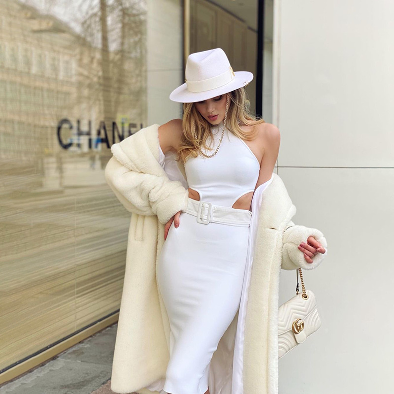 sexy elegant elastic bandage sleevless