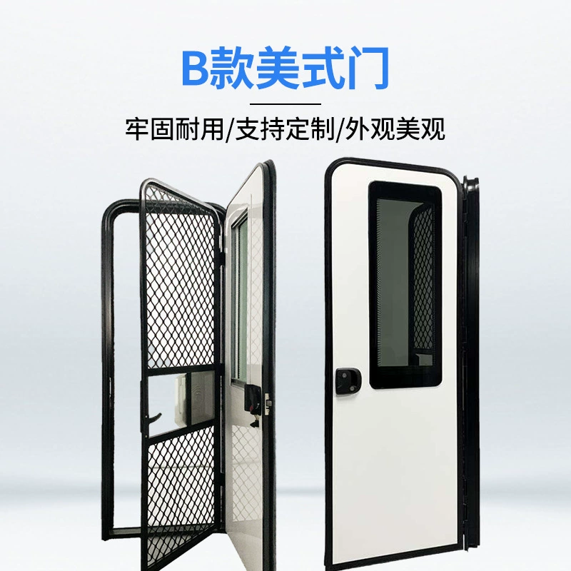 Прямые поставки с завода: дверь для американского автодома типа B, высокопрочный алюминиевый сплав, двойное остекление акрилом/закаленным стеклом.