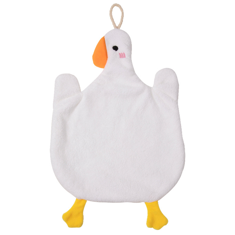 Fábrica personalizada colgante toallas de coral toallas de dibujos animados animales toallas de cocina toallas absorbentes de baño