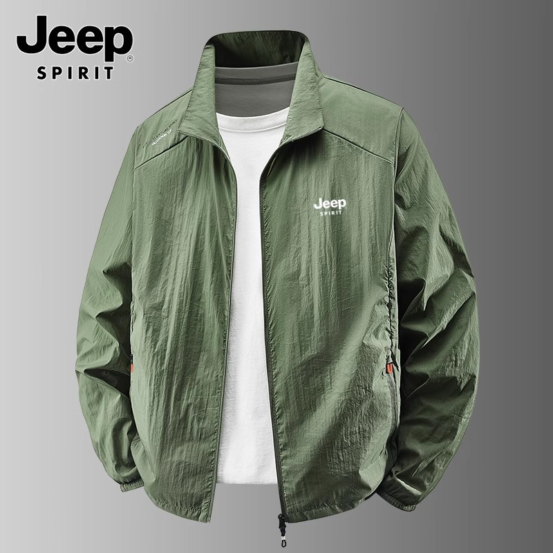 2025 Sun Protection Clothing Men's Summer Jacket Thin Skin Light Breathable Anti-Uv Fishing Ice Silk Men's Sun Protection Clothing