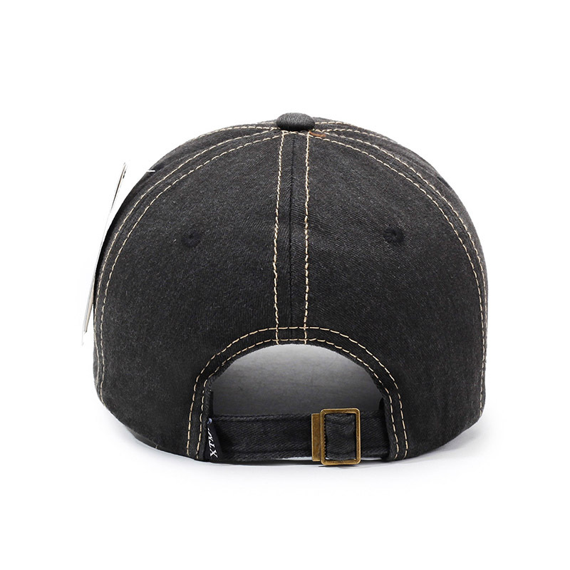 Chapeau de soleil décontracté pour couples, casquette de baseball neuve délavée avec inscription brodée, casquette rétro à bec de canard pour hommes et femmes_voghion.com