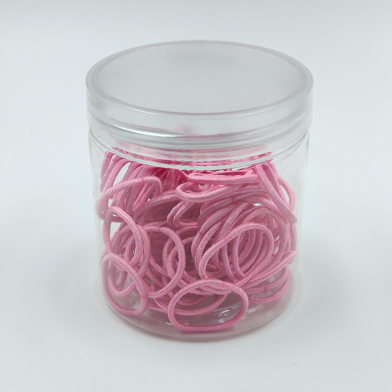 Fábrica directa enlatada de alta elasticidad no daña cabello de cabello de chicas anillo de toalla simple banda de goma cabello de cabello anillo de cabello de bebé