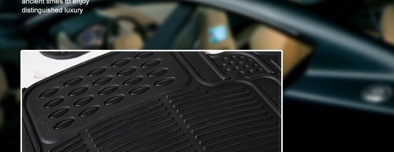 Dustproof foot mat, car floor mat, small bull-eye design, suitable for PVC solid color car floor mats, single piece, all-season, waterproof