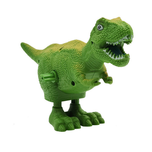 Spring-Loaded Dinosaur Toy for Boys and Girls, Pull-String Animatronic Toy for Infants 0-3 Years Old, Walking Parent-Child Toy, Wholesale