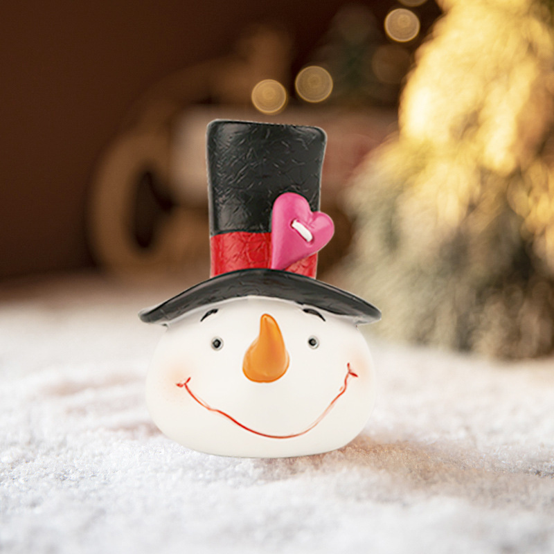 Scandinavian Christmas Resin Snowman Old Man Elk Gingerbread Man Desktop Ornaments Christmas Decorations Christmas Limited