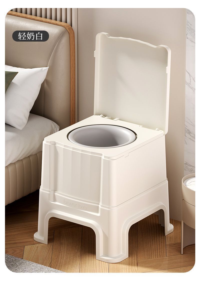 Elderly toilet seat, movable adult pregnant women, indoor anti-odor toilet bowl, elderly people, bedside toilet stool at home undefined