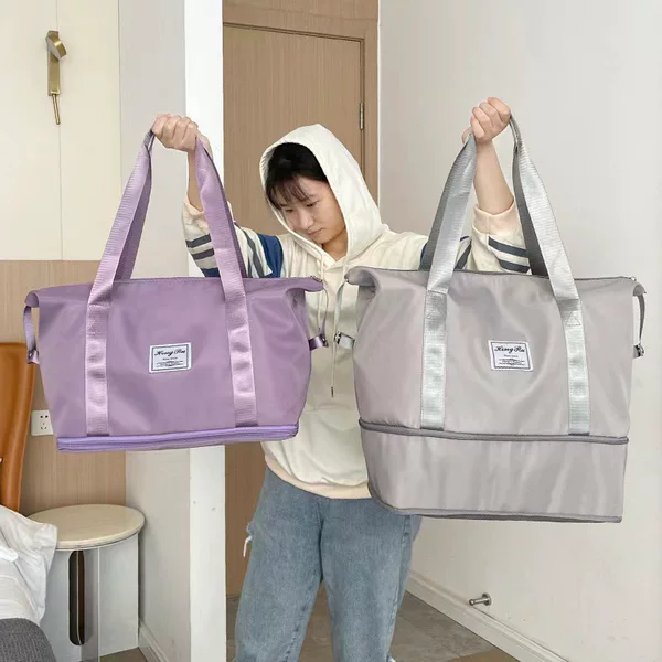Expandable Travel Bag for Women, Short-Distance Luggage Bag, Large Capacity, Waterproof, Maternity Bag, Storage Bag, Travel Pouch, Portable