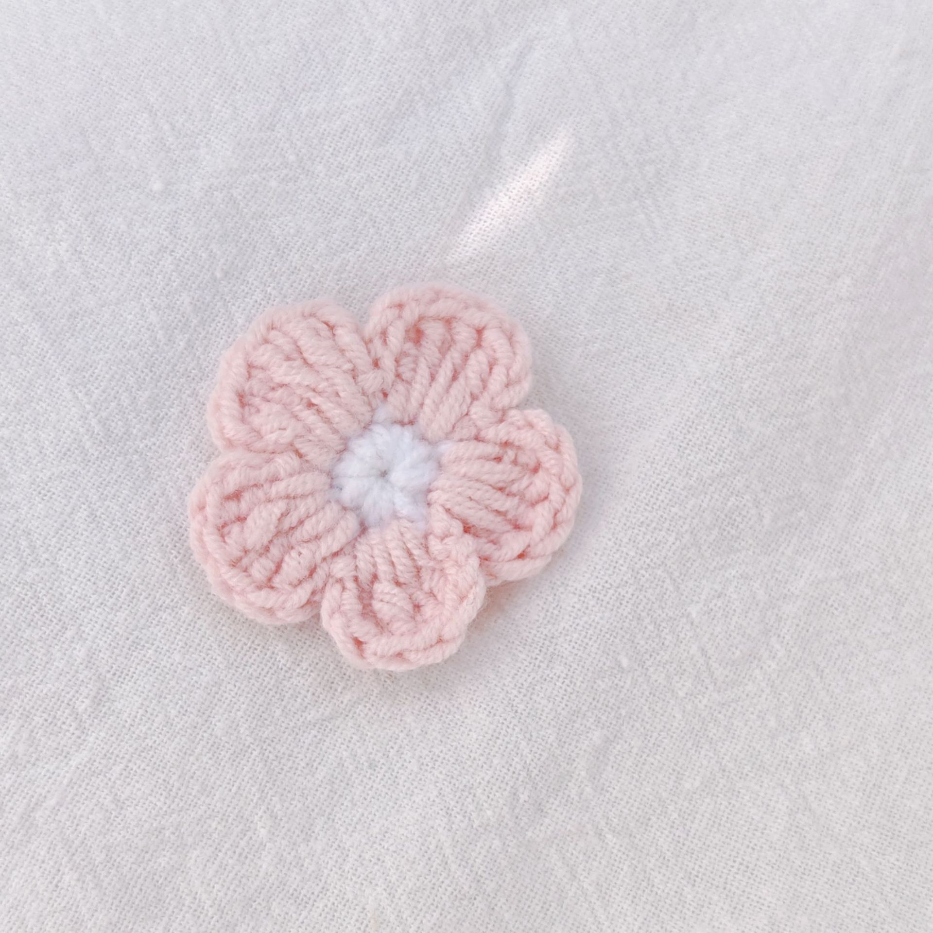 3.5cm 연한 핑크빛 작은 꽃 - 1