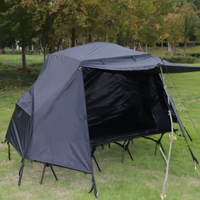 enlarged foldable portable camping bed, Avtomobil dam çadırları - 21080-off-ground-tent-includes-camp-bed-and-off-ground-tent-1-2