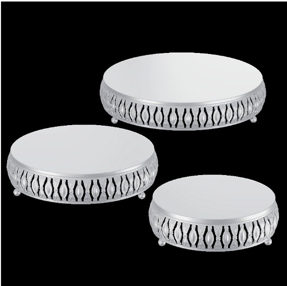 Estantes de pastel europeos transfronterizos props de boda de encaje platos de pastel de boda dorados decoraciones de postre hierro forjado marco de bocadillos