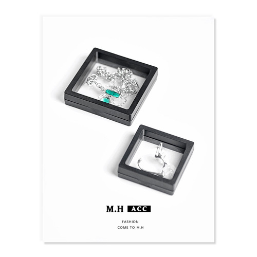 Jewelry storage box PE transparent film necklace bracelet ring earring dustproof accessories Instagram portable one-piece drop shipping