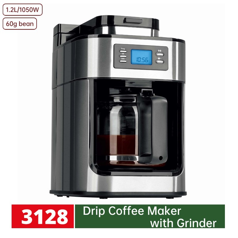 Máquina de café transfronteriza, máquina de molienda en todo uno, máquina de molienda doméstica, oficina automática completa, café de goteo americano