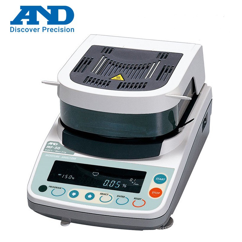 日本AND卤素水分仪MF-50水分检测仪 塑料微量水份仪 水分计 现货