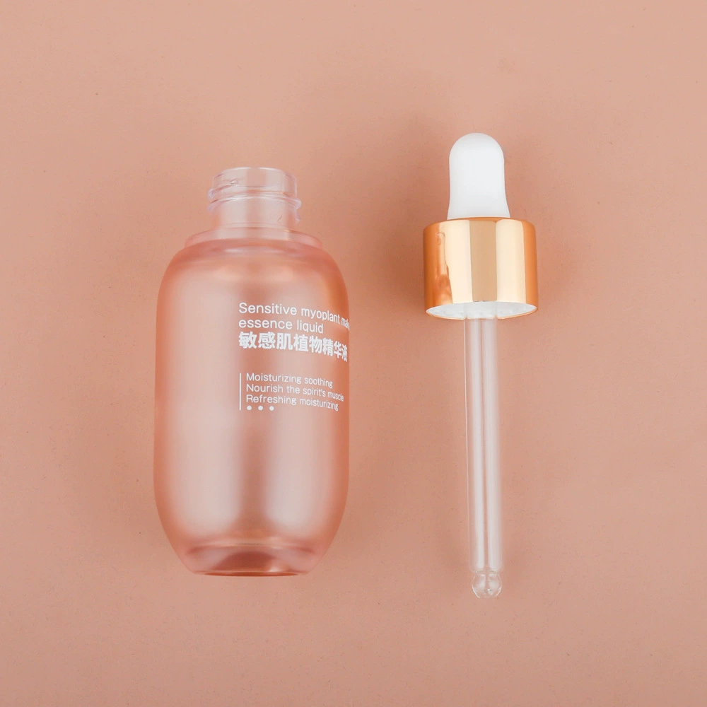 Mington Packaging Packaging Бутылка 35ml Экстракт бутылка прозрачная матовая эмульсия Эфирное масло разливочная бутылка упаковка пустая бутылка шелкография
