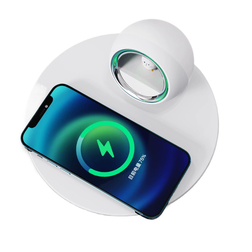 Практичные подарки для сотрудников, небольшие корпоративные подарки, беспроводное зарядное устройство, ночник, быстрая зарядка мобильного телефона 15 Вт, запатентованный дизайн