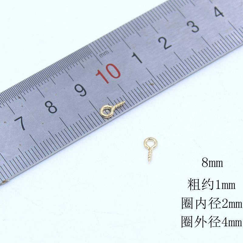 现货批发1.0x4x8mm铁镀镍尖头羊眼钉 厂家直销 量大从优