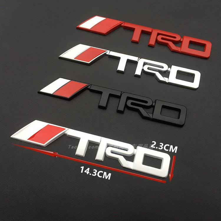 Применимо к личности автомобиля Ruizhi Camry TRD азиатский дракон TRD ярлык автомобиля модифицированного металла средний - сетевой ярлык