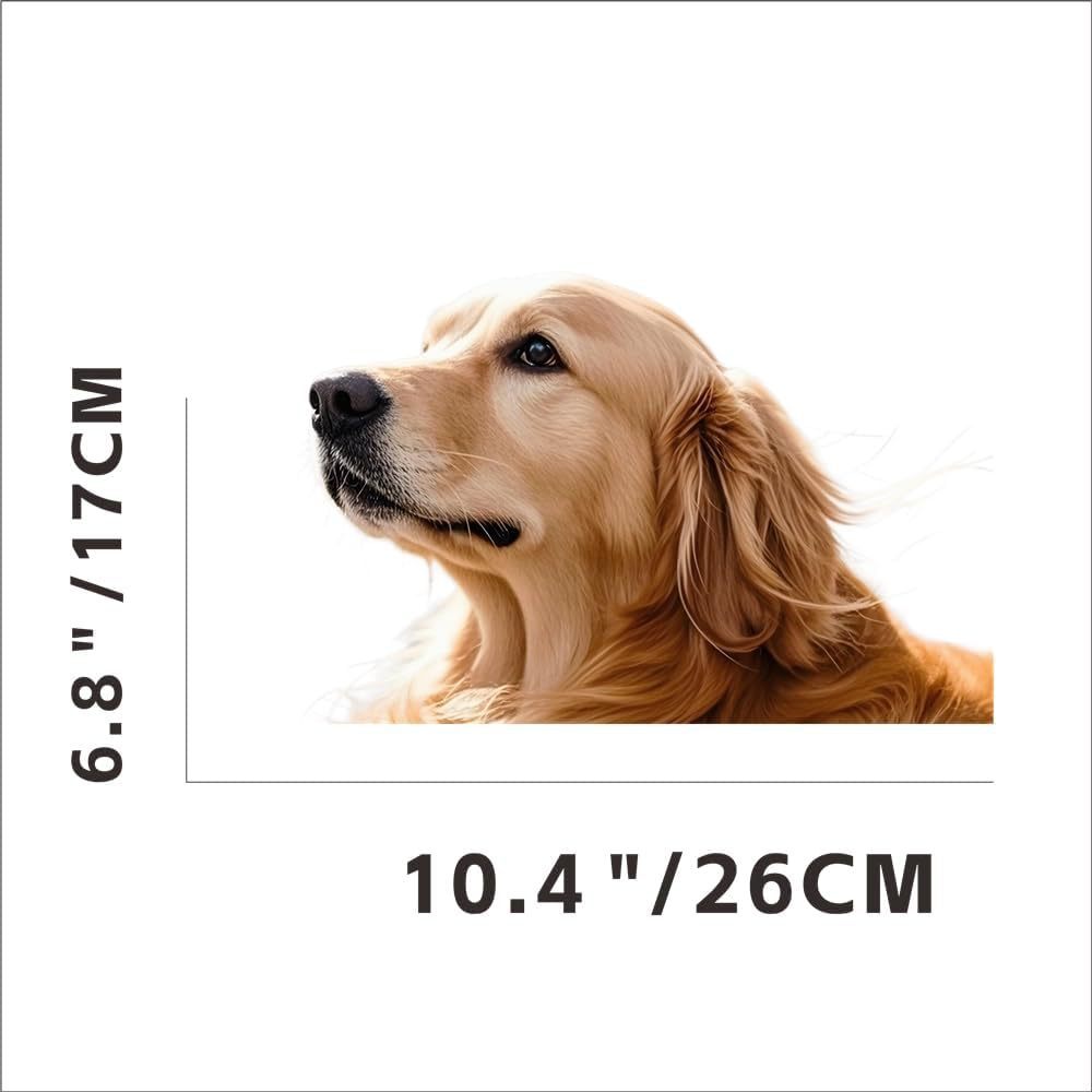 Amazon 3D adorable pegatinas de cachorro ventanas de automóviles impermeables pegatinas de animales divertidas contrapeso