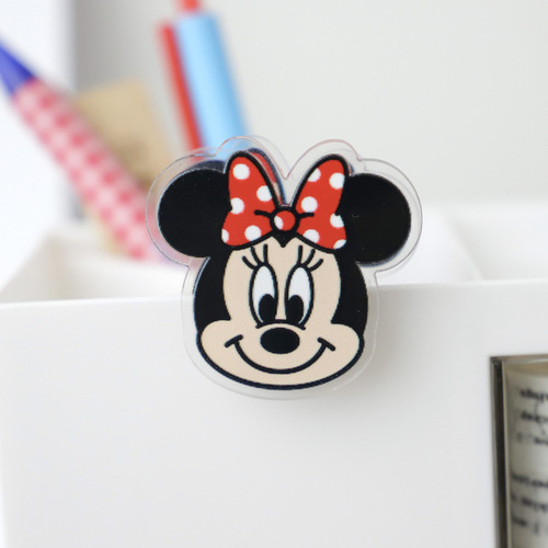 Student Cute PP Acrylic Multi-functional Bookmark Girl Heart Clip Kindergarten Small Gift Decoration