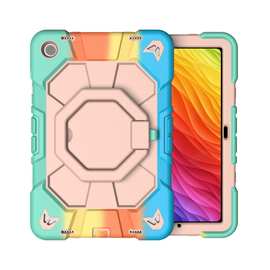 适用三星A11PLUS  A11+ 三合一防摔硅胶保护套360旋转支架背带款